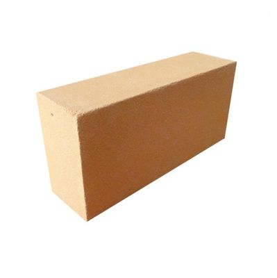 Ladrillo de fuego ligero de aluminio amarillo de los ladrillos de arcilla de fuego alto para el horno de coque, horno de cristal