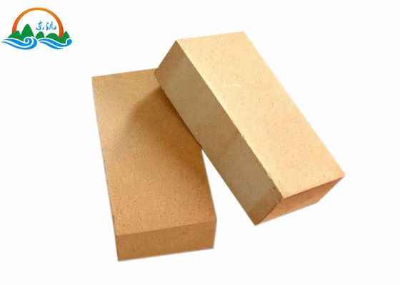 Ladrillo de fuego ligero de aluminio amarillo de los ladrillos de arcilla de fuego alto para el horno de coque, horno de cristal
