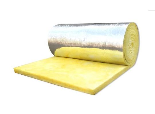 Aislamiento de las lanas de cristal de fibra del aislamiento de calor con el papel de aluminio para la división