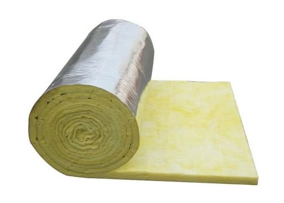 Aislamiento de las lanas de cristal de fibra del aislamiento de calor con el papel de aluminio para la división