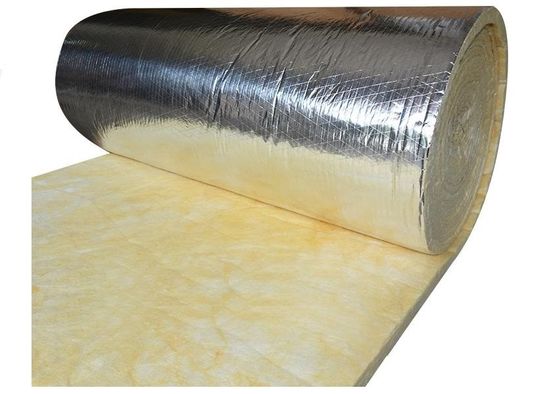 Aislamiento de las lanas de cristal de fibra del aislamiento de calor con el papel de aluminio para la división
