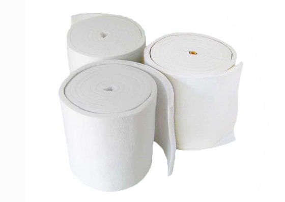 Manta de aislamiento térmico industrial resistente terma de la fibra de cerámica del aislamiento 128kg/M3